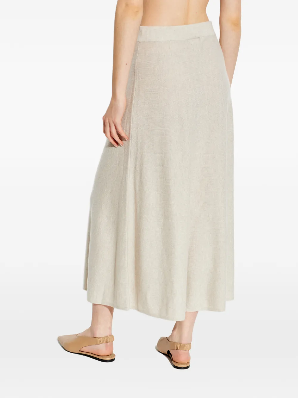 Lisa Yang Torie midi-rok Beige