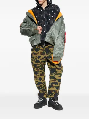 A BATHING APE® ポルカドット カモフラージュ パーカー | ブラック