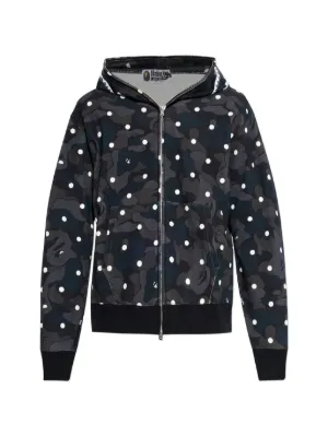 A BATHING APE® カモフラージュ ジップパーカー | ブラック | FARFETCH JP