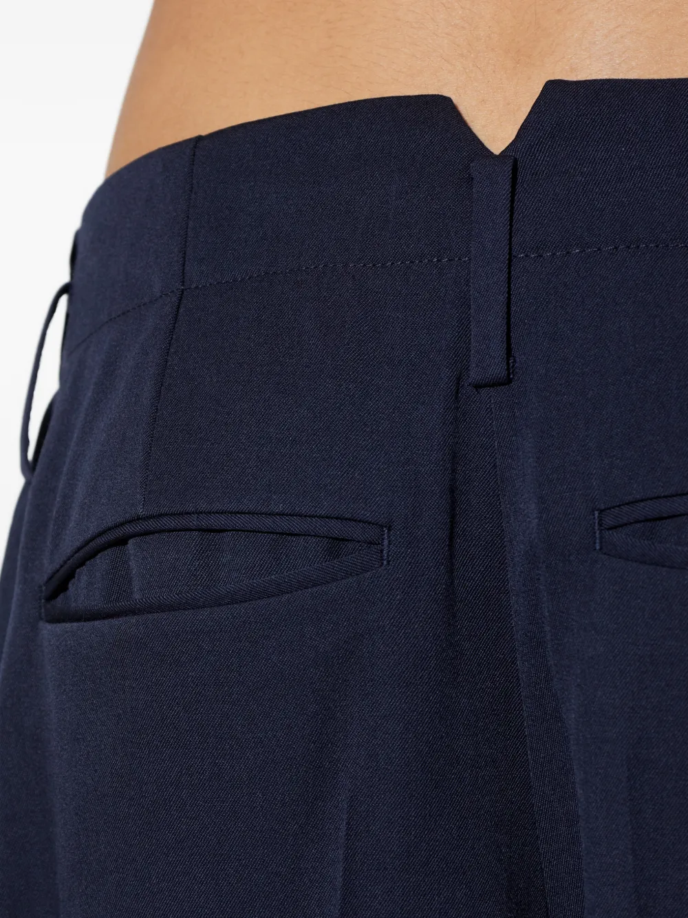 Kenzo Broek met riemlussen Blauw