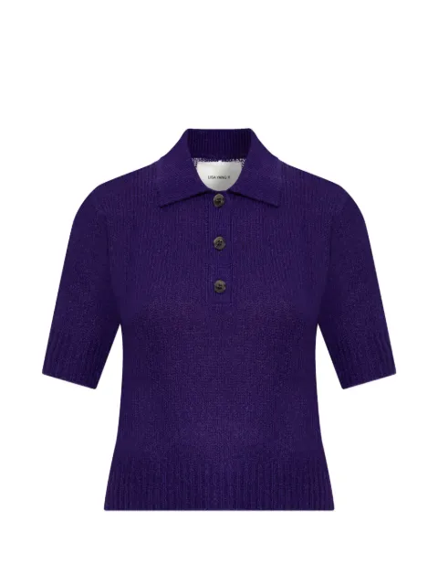 Lisa Yang Masy buttoned knitted polo shirt