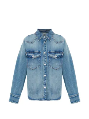 Alexander Wang zip-sleeved Denim Jacket | Blue | FARFETCH