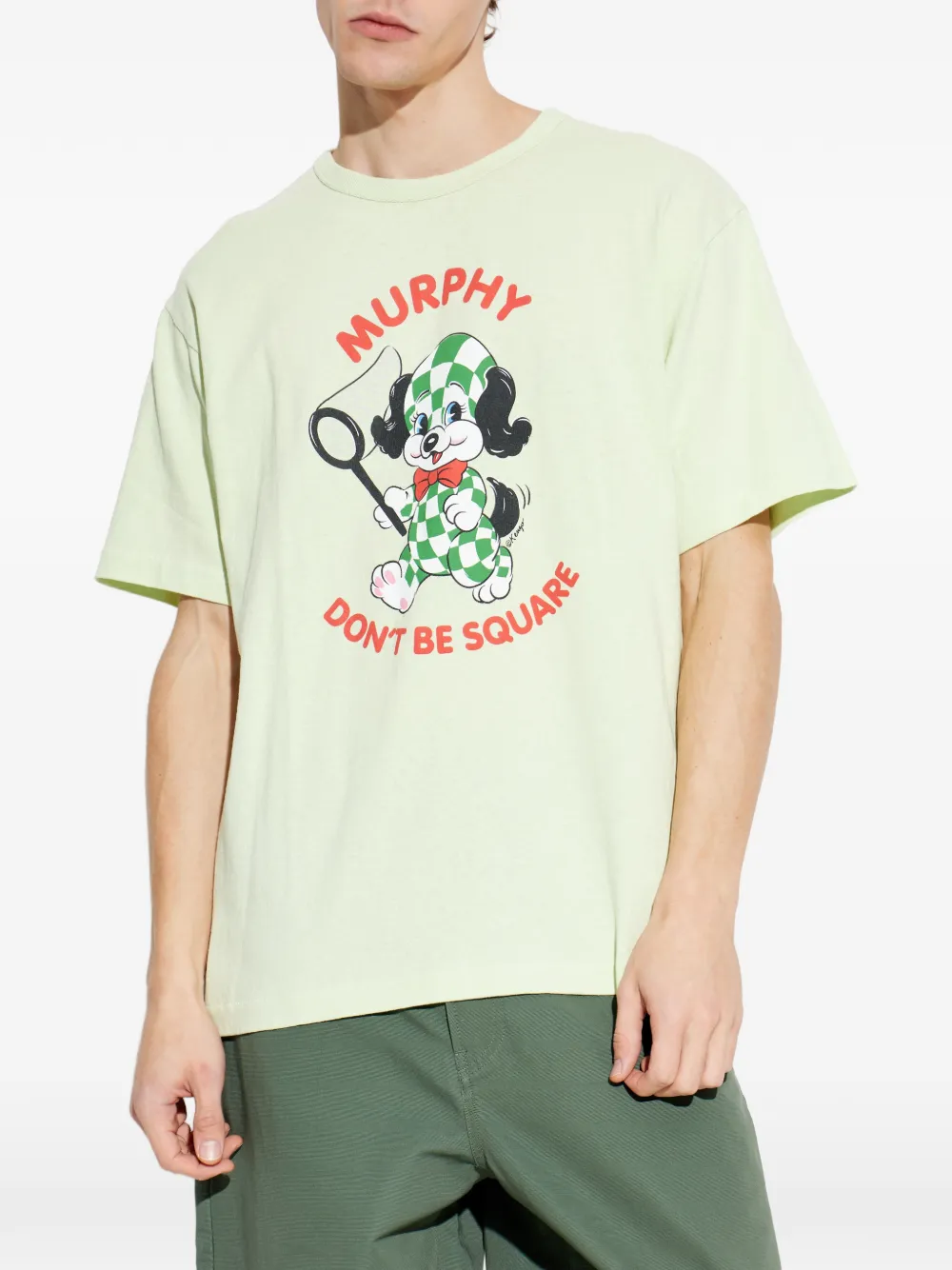Kenzo T-shirt met grafische print Beige
