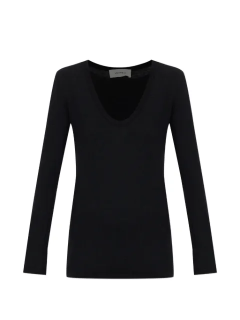 Lisa Yang Amalea T-shirt med rund hals og lange ærmer