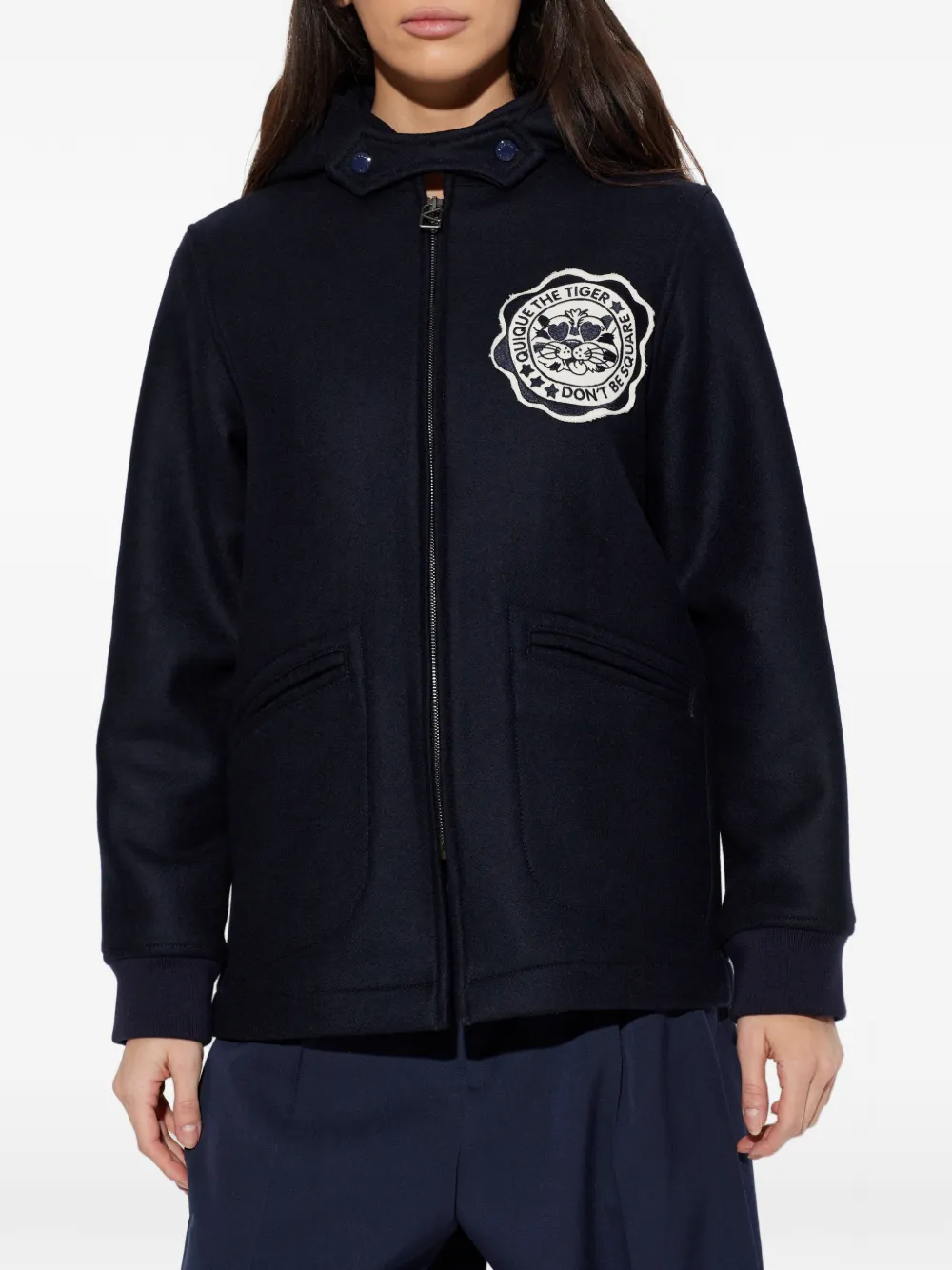  Kenzo Zip-fastening Hooded Jacket - Blue 