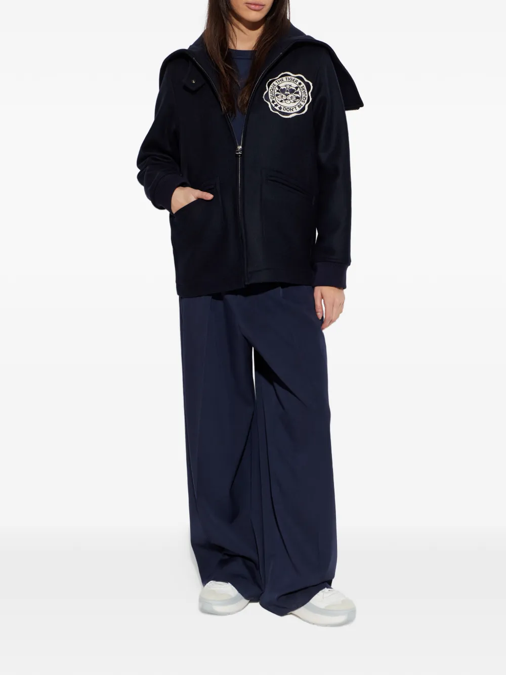  Kenzo Zip-fastening Hooded Jacket - Blue 