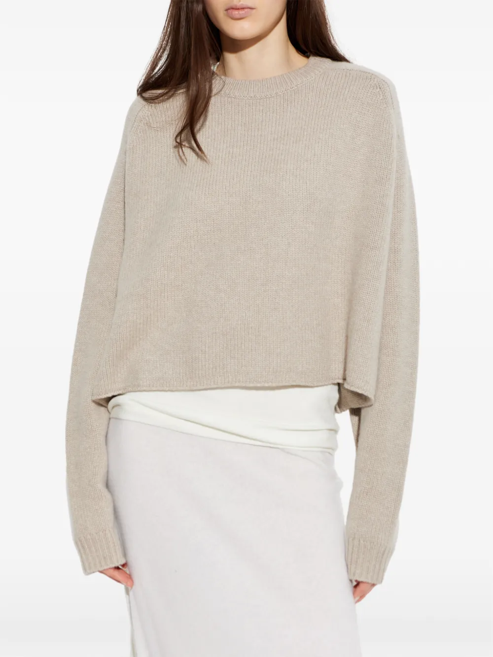 Lisa Yang Karine Knitted Crewneck Sweater - Neutrals 
