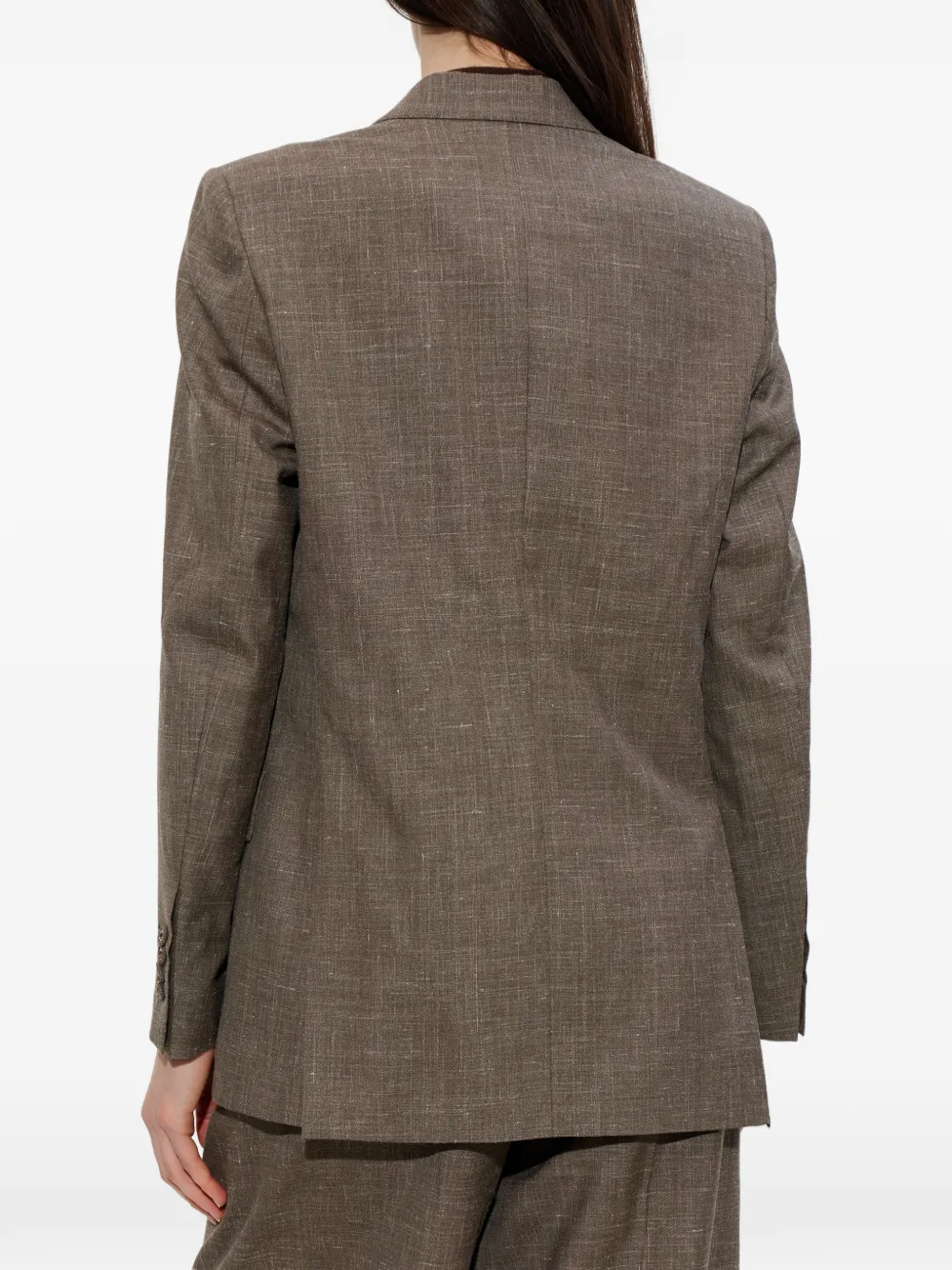 Officine Generale Blazer met dubbele rij knopen Bruin