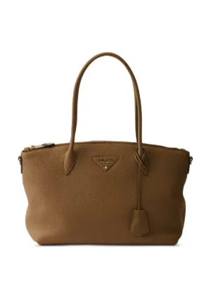 Prada  レザーハンドバッグ キャメルブラウン Prada レザーハンドバッグ | ブラウン | FARFETCH JP