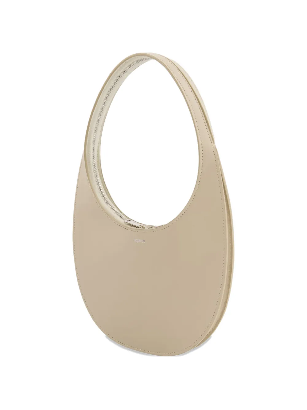 Coperni Swipe schoudertas met gewelfde handgreep Beige