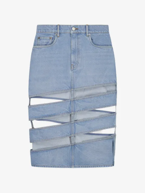Coperni Jeansrock in Spiralform