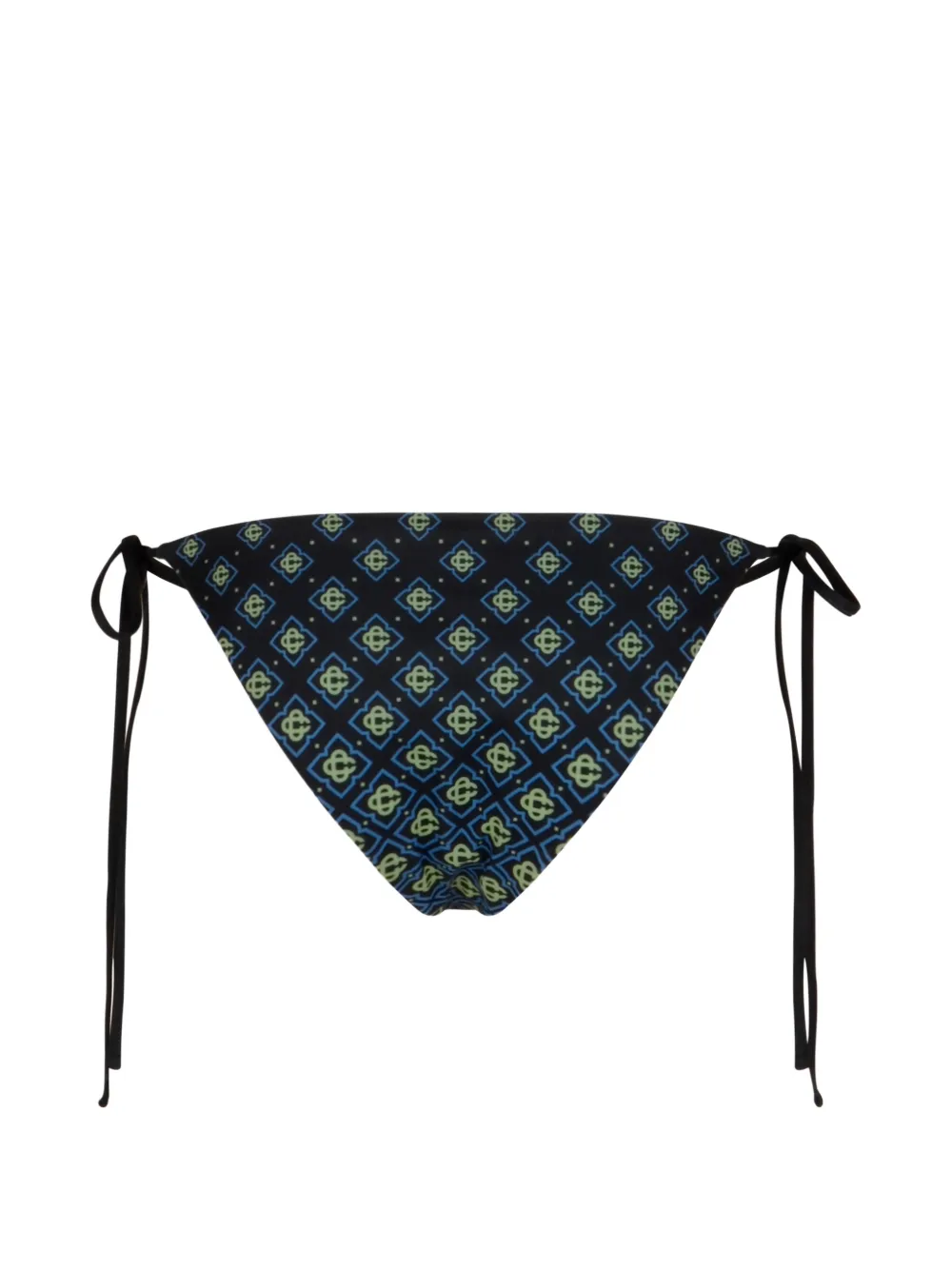 Casablanca Bikinibroek met gestrikte zijkant en monogram Zwart