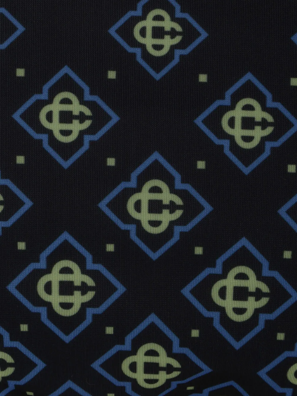 Casablanca Triangel bikinitop met monogram en striksluiting Zwart