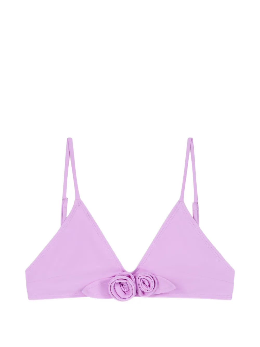 Coperni flower gathered bikini top - Viola