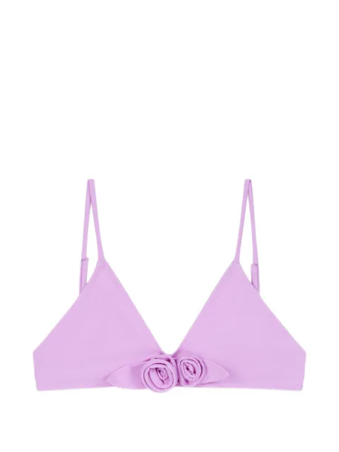 Coperni flower gathered bikini top
