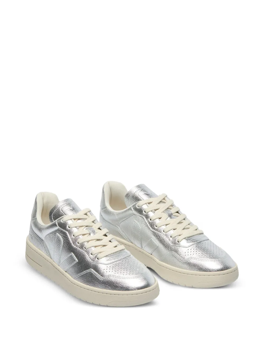 VEJA V-90 sneakers met logodetail Zilver