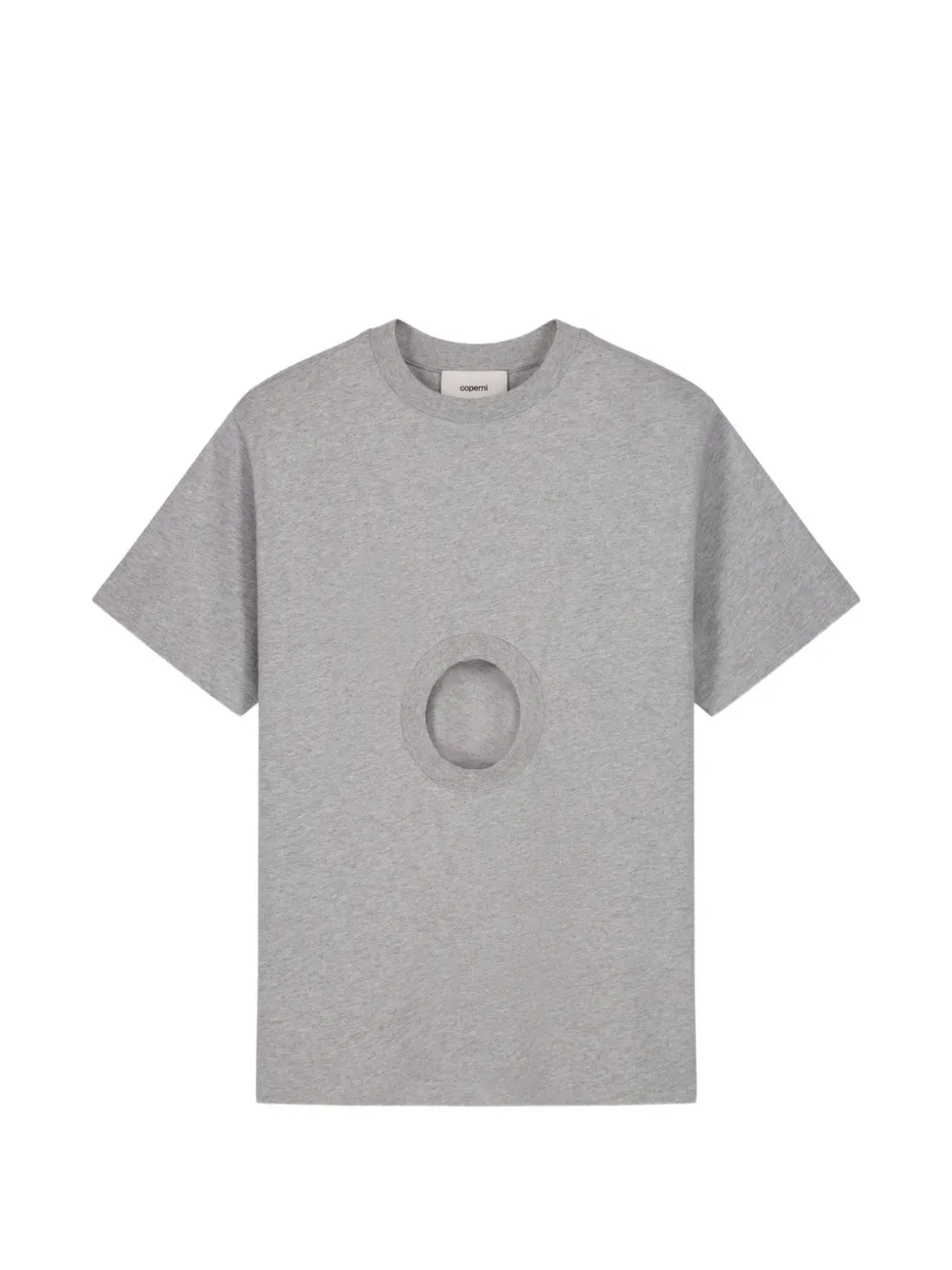 Coperni Window circular opening T-shirt - Grau