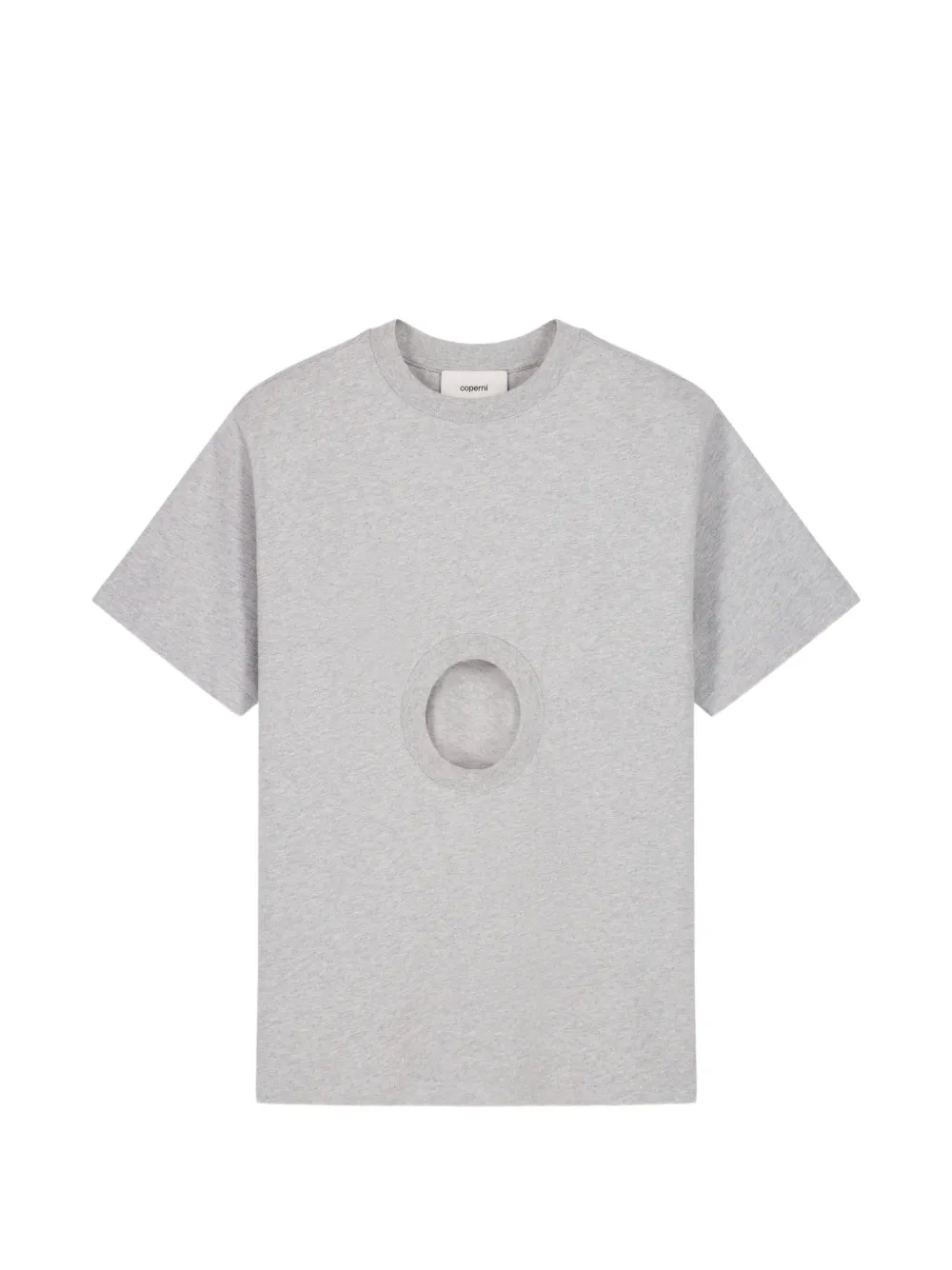 Coperni Window circular opening T-shirt - Grau