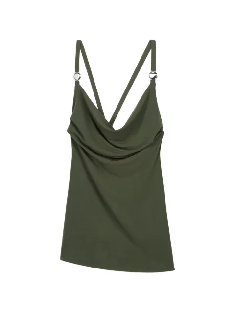 Coperni draped strap logo blouse