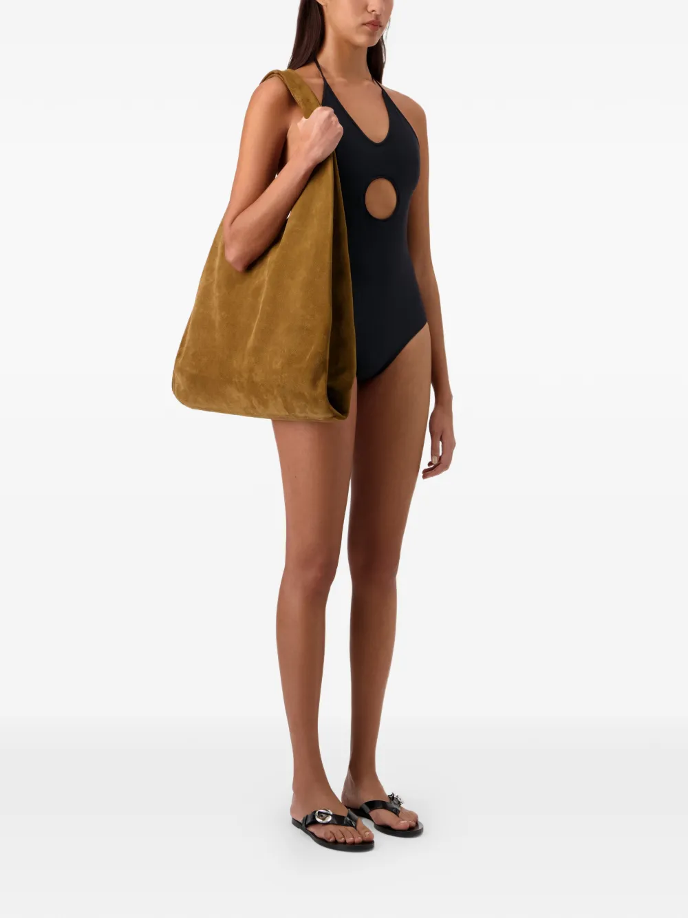  Coperni Window Swimsuit - Brown 
