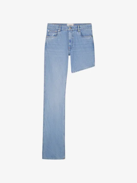 Coperni One-leg Boyfriend asymmetric jeans
