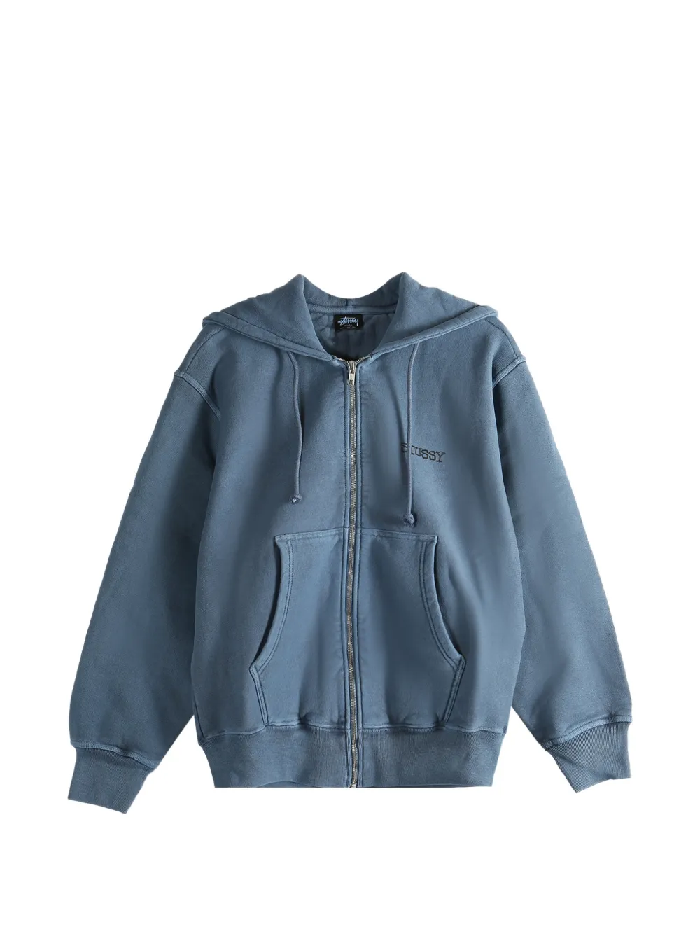 Stüssy zip-fastening hoodie - Blu