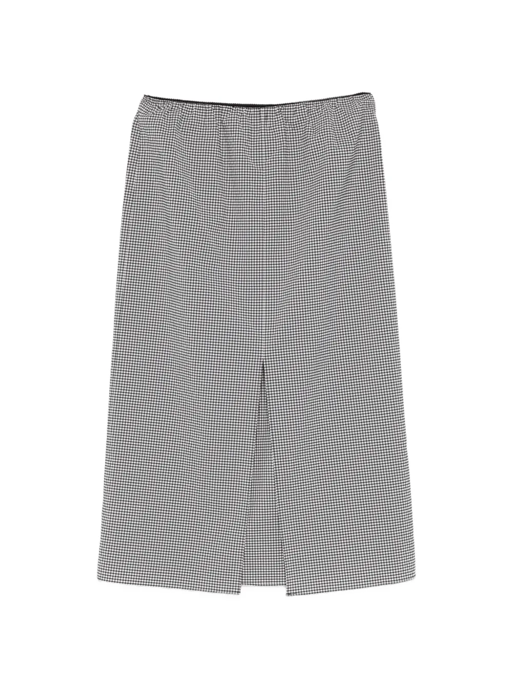  Tibi Gingham Skirt - White 