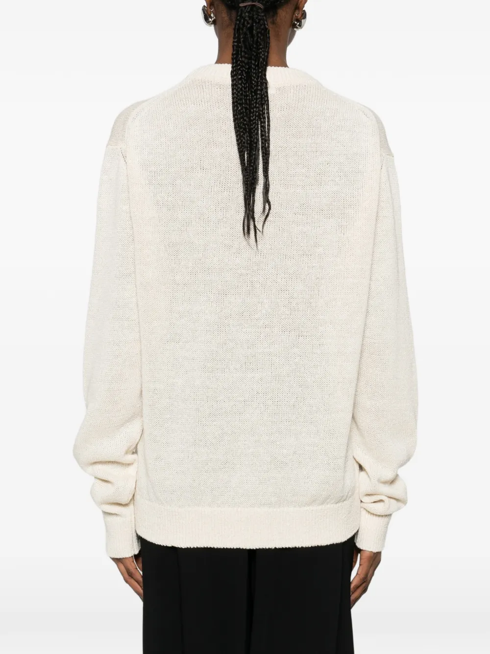 Jil Sander Trui met ronde hals Beige