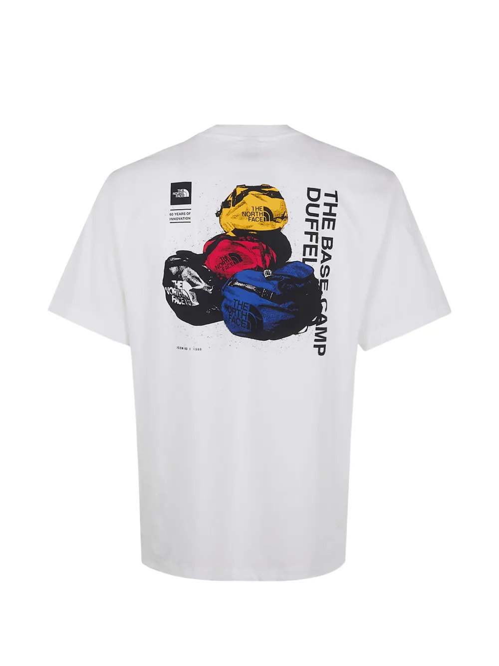 The North Face BCD Celebration T-shirt met print Wit