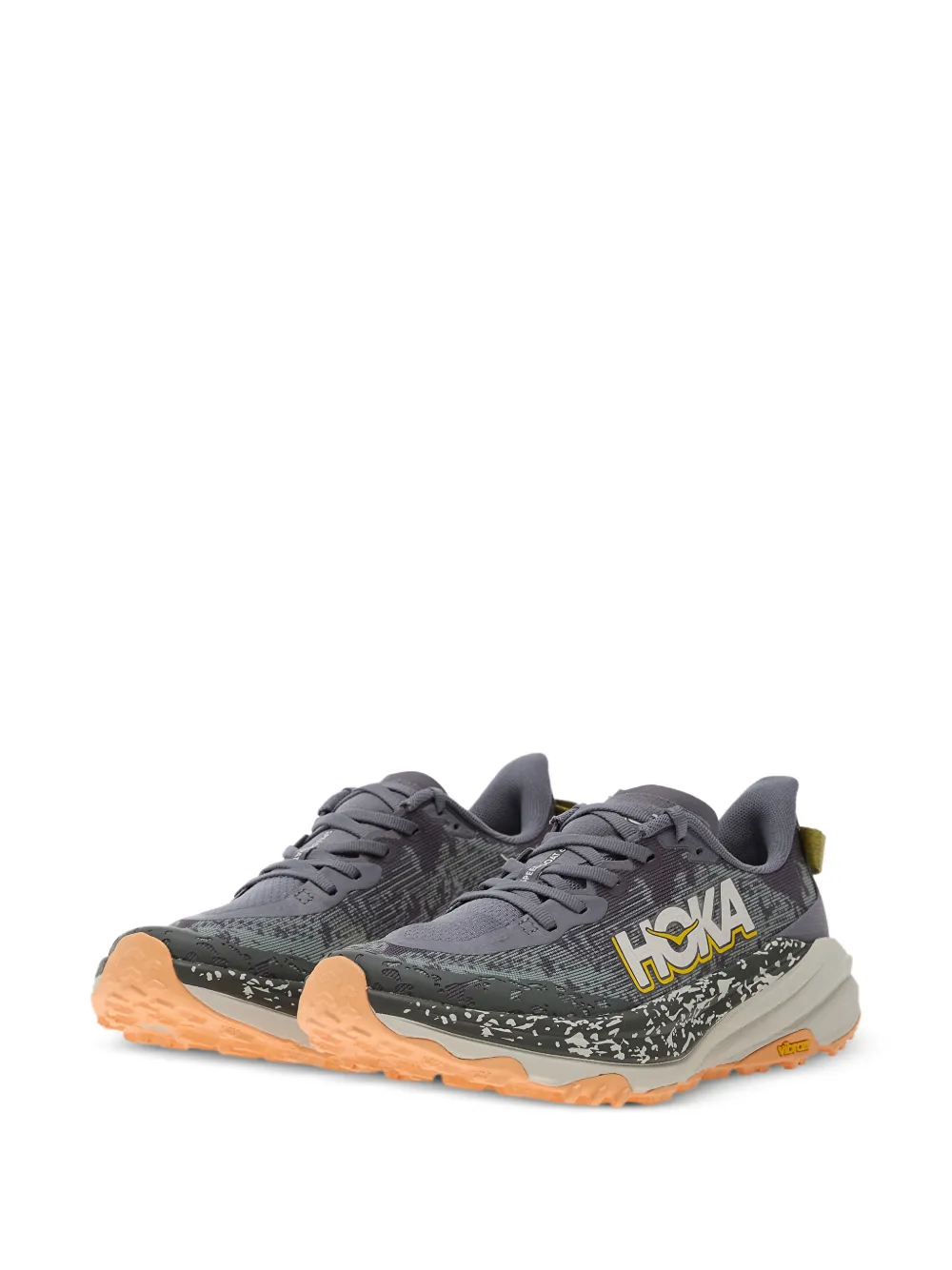  Hoka Patterned Speedgoat 6 Sneakers - Grey 
