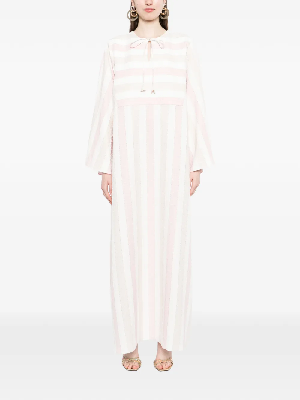 Bambah Moza maxi-jurk Roze