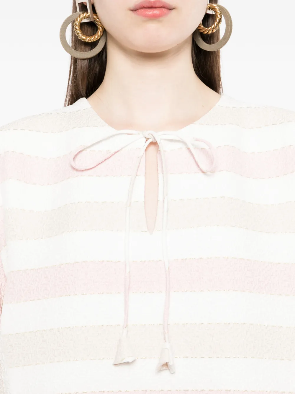 Bambah Moza maxi-jurk Roze