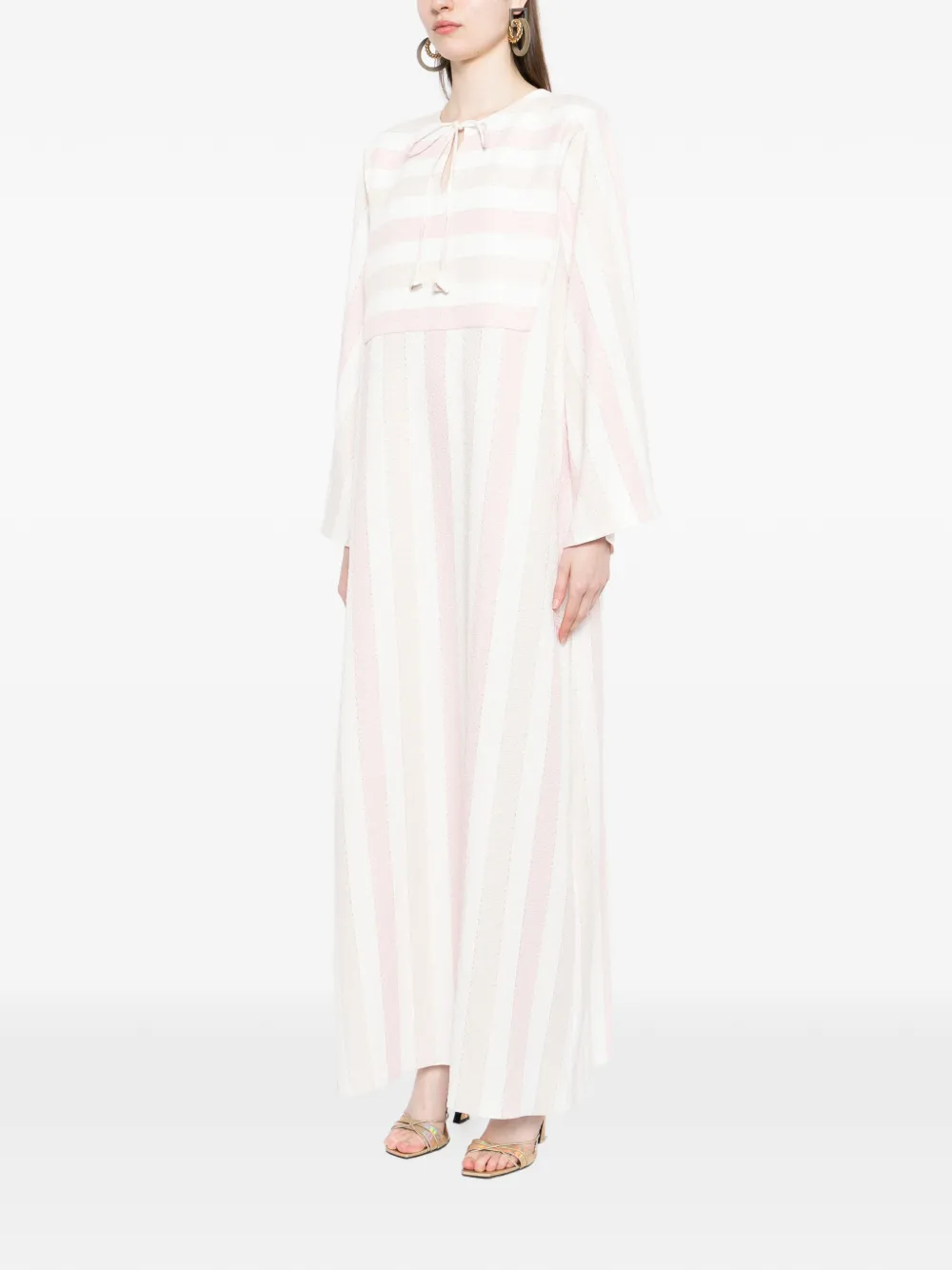 Bambah Moza maxi-jurk Roze