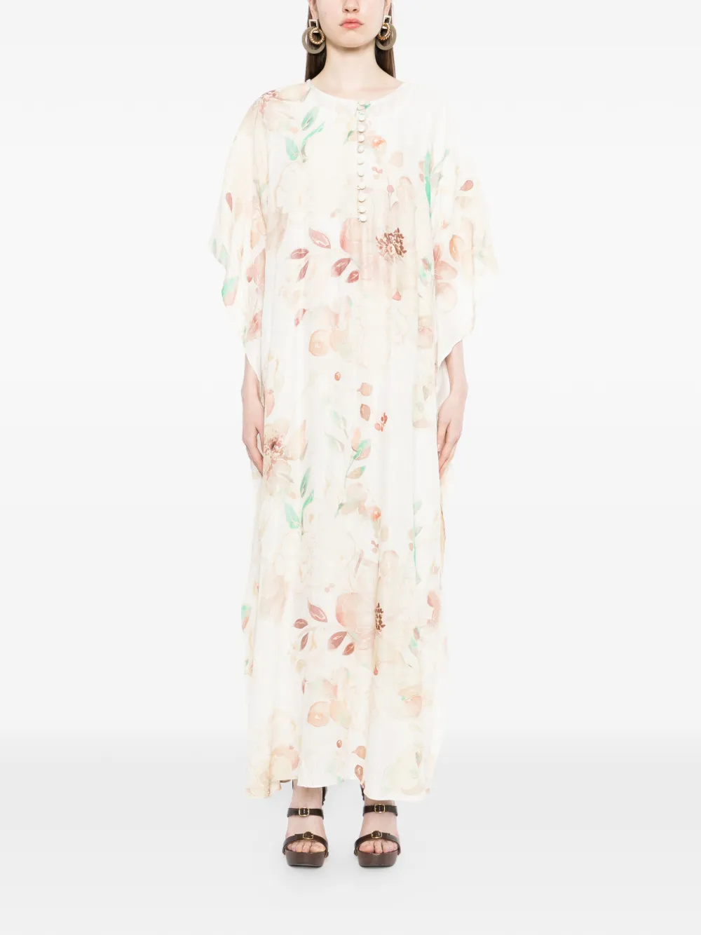 Bambah Maya maxi-jurk Beige