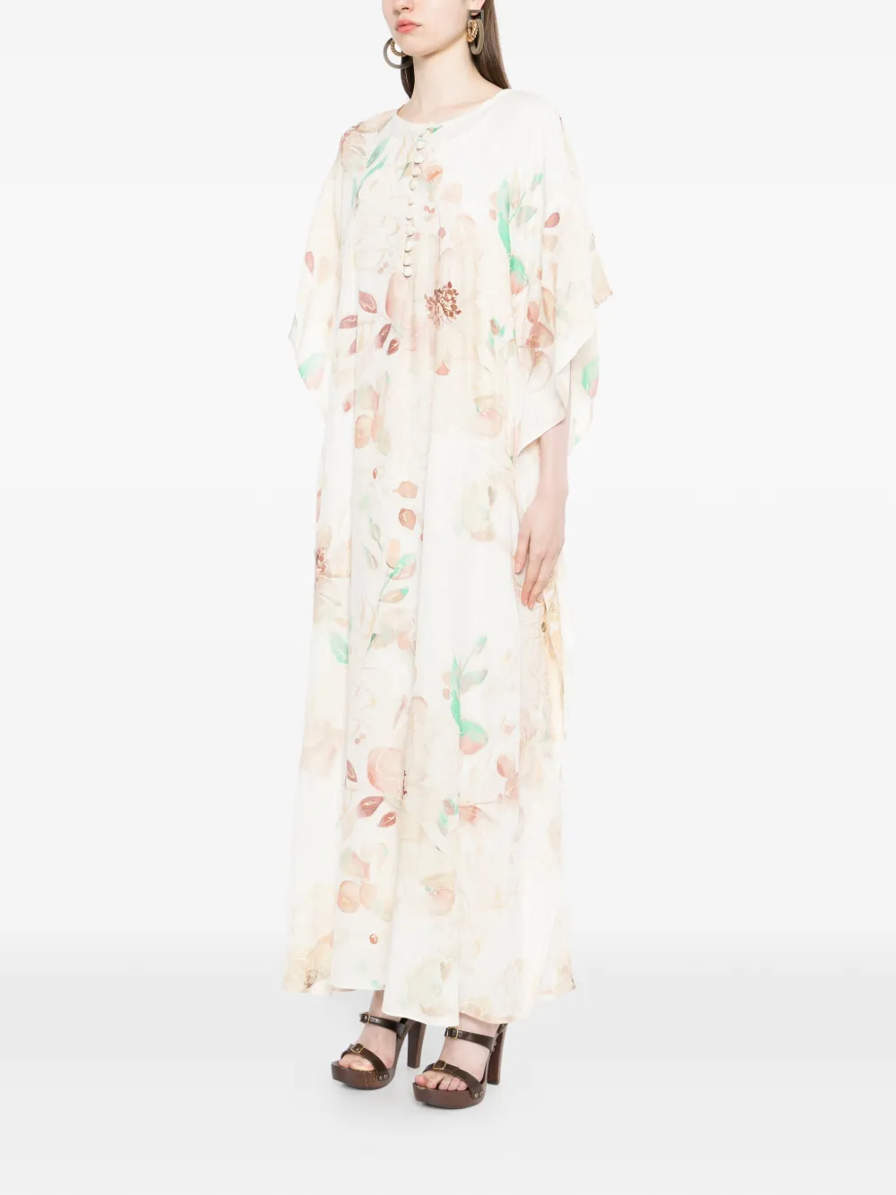 Bambah Maya maxi-jurk Beige
