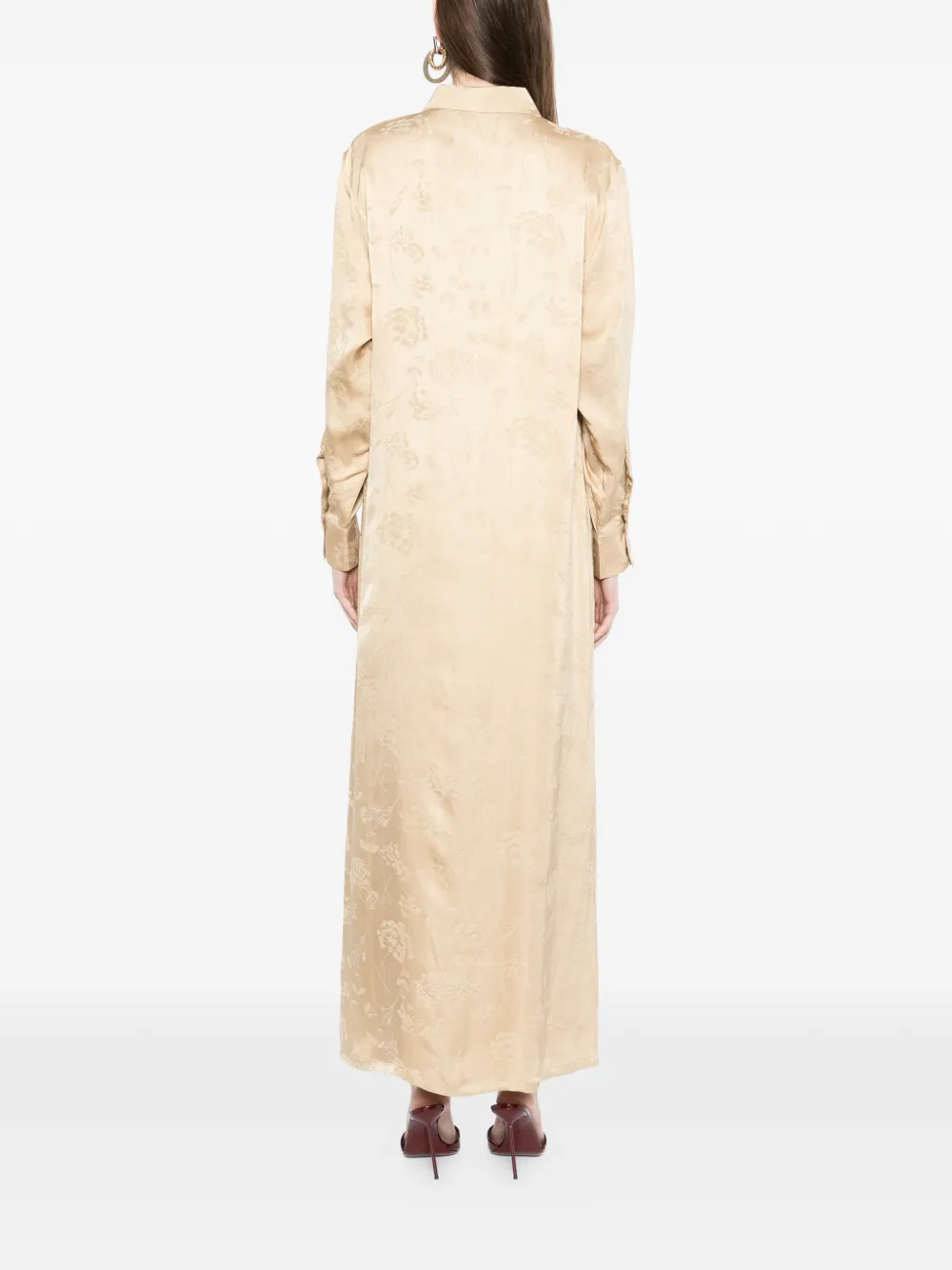 Bambah Amande maxi-jurk Beige
