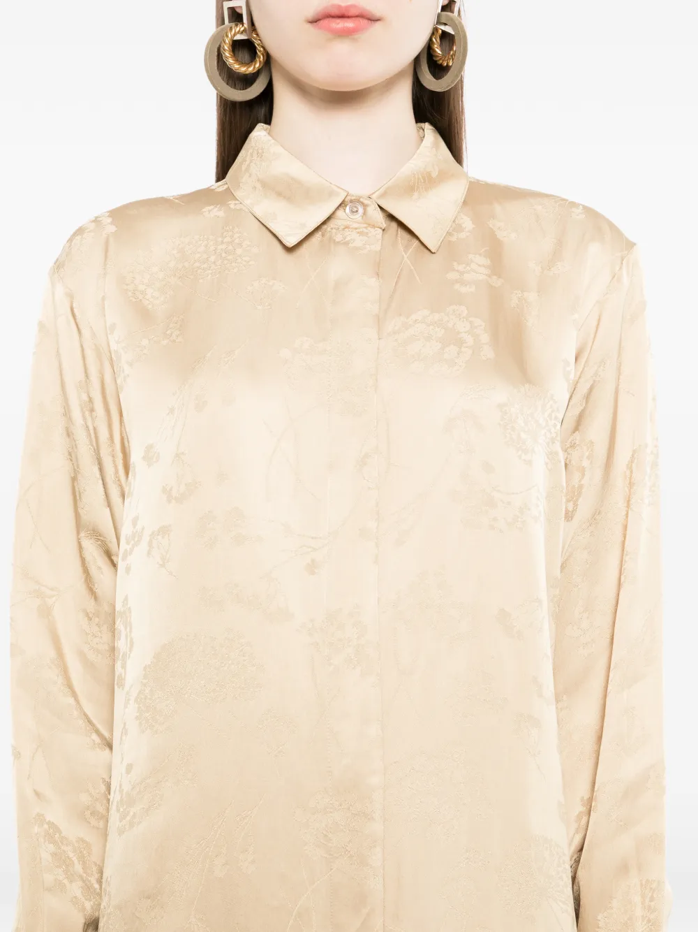 Bambah Amande maxi-jurk Beige
