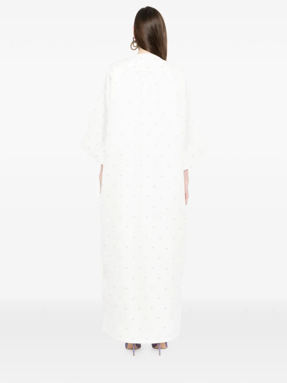 Bambah Isabella maxi-jurk Wit