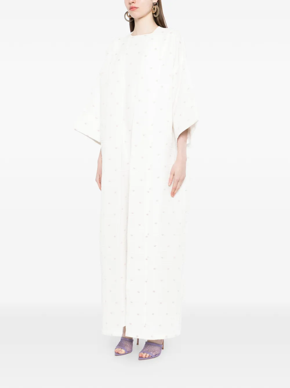 Bambah Isabella maxi-jurk Wit