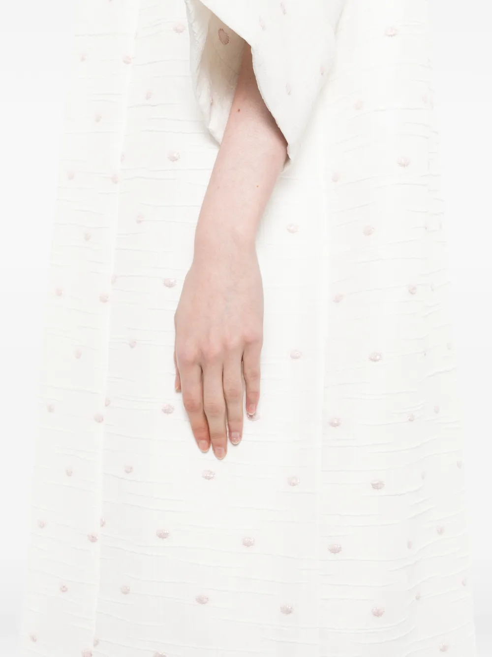 Bambah Isabella maxi-jurk Wit