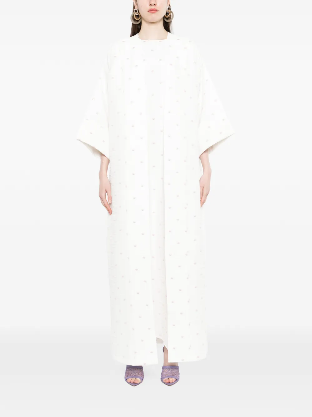 Bambah Isabella maxi-jurk Wit