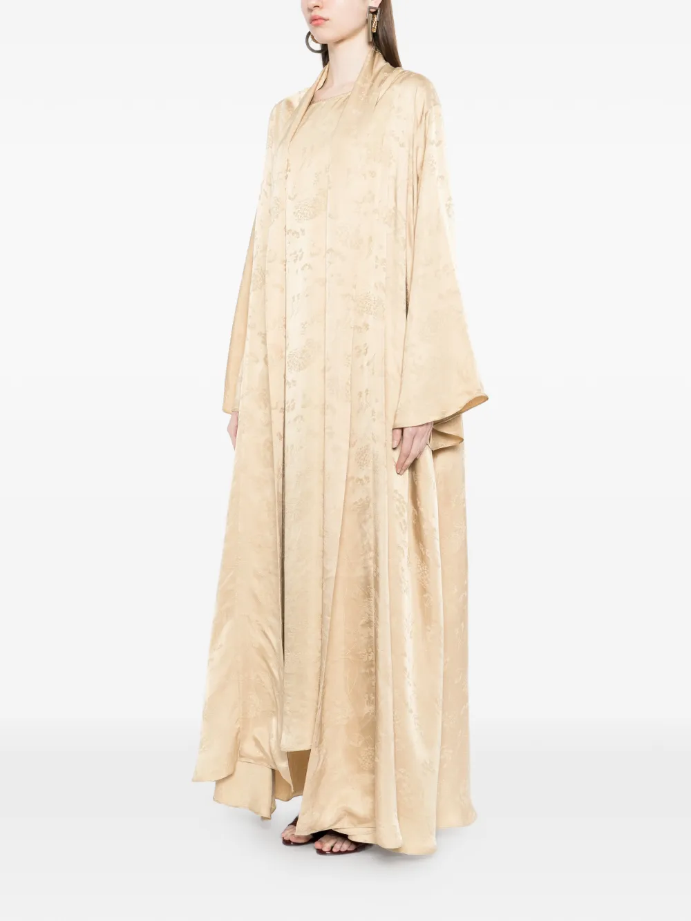 Bambah Maxi-jurk met bloemenprint Beige