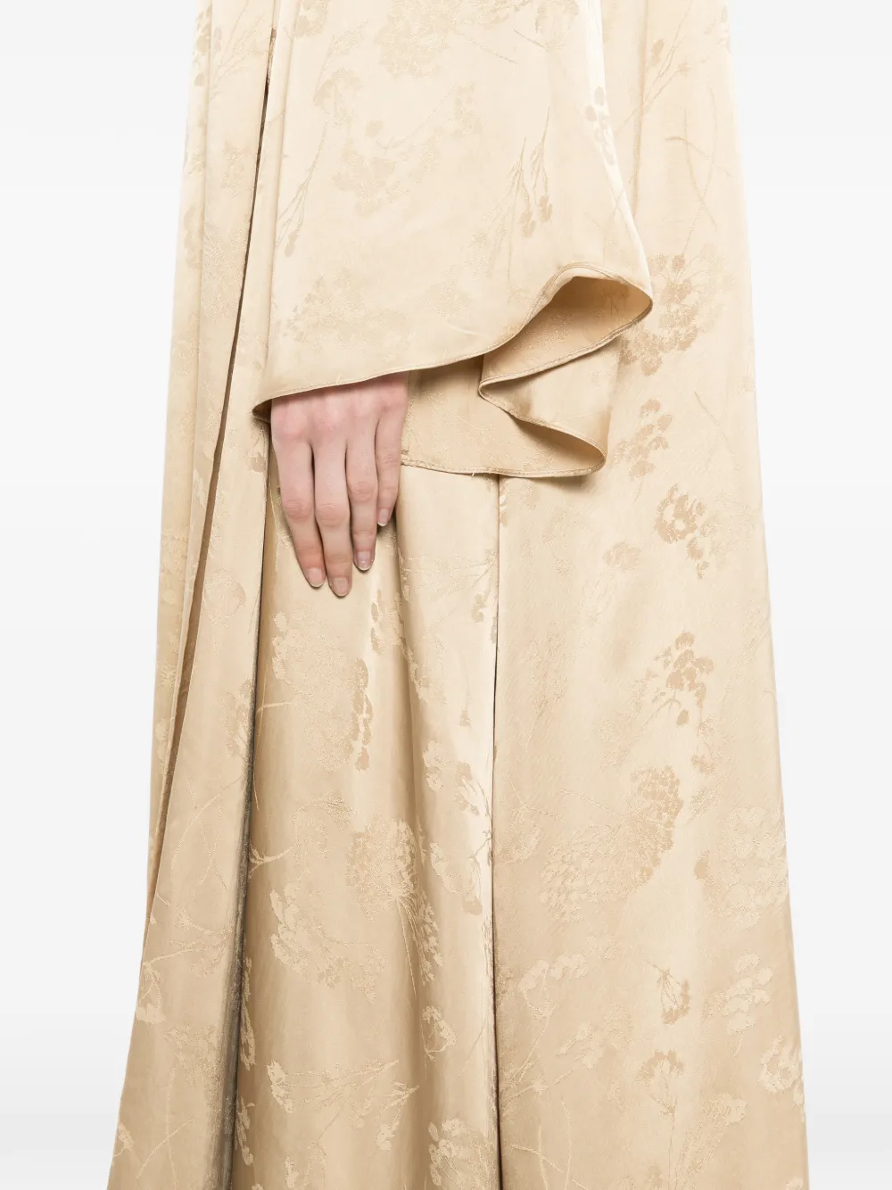 Bambah Maxi-jurk met bloemenprint Beige