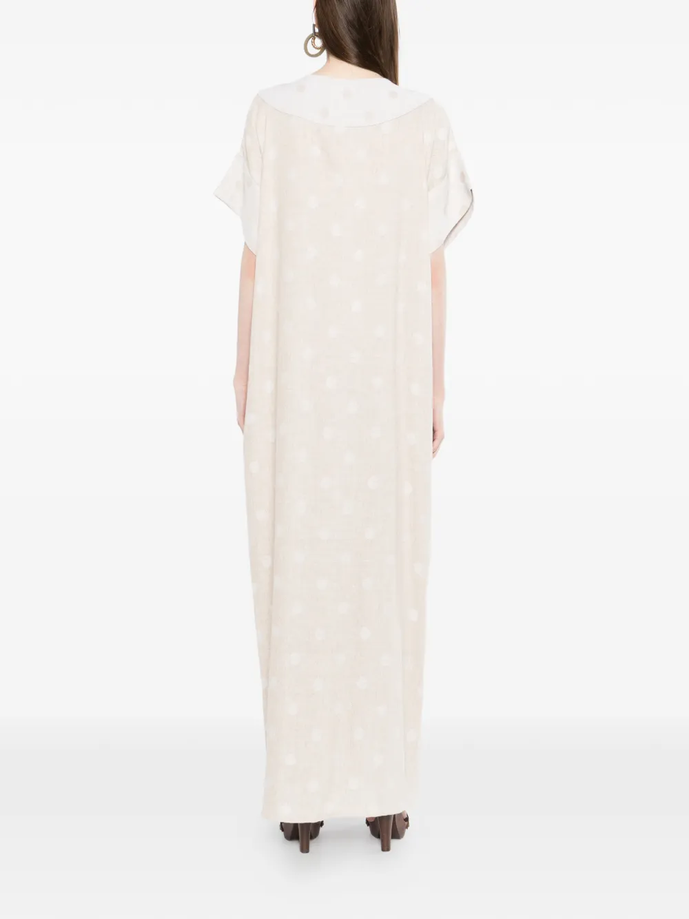 Bambah Lila maxi-jurk Beige