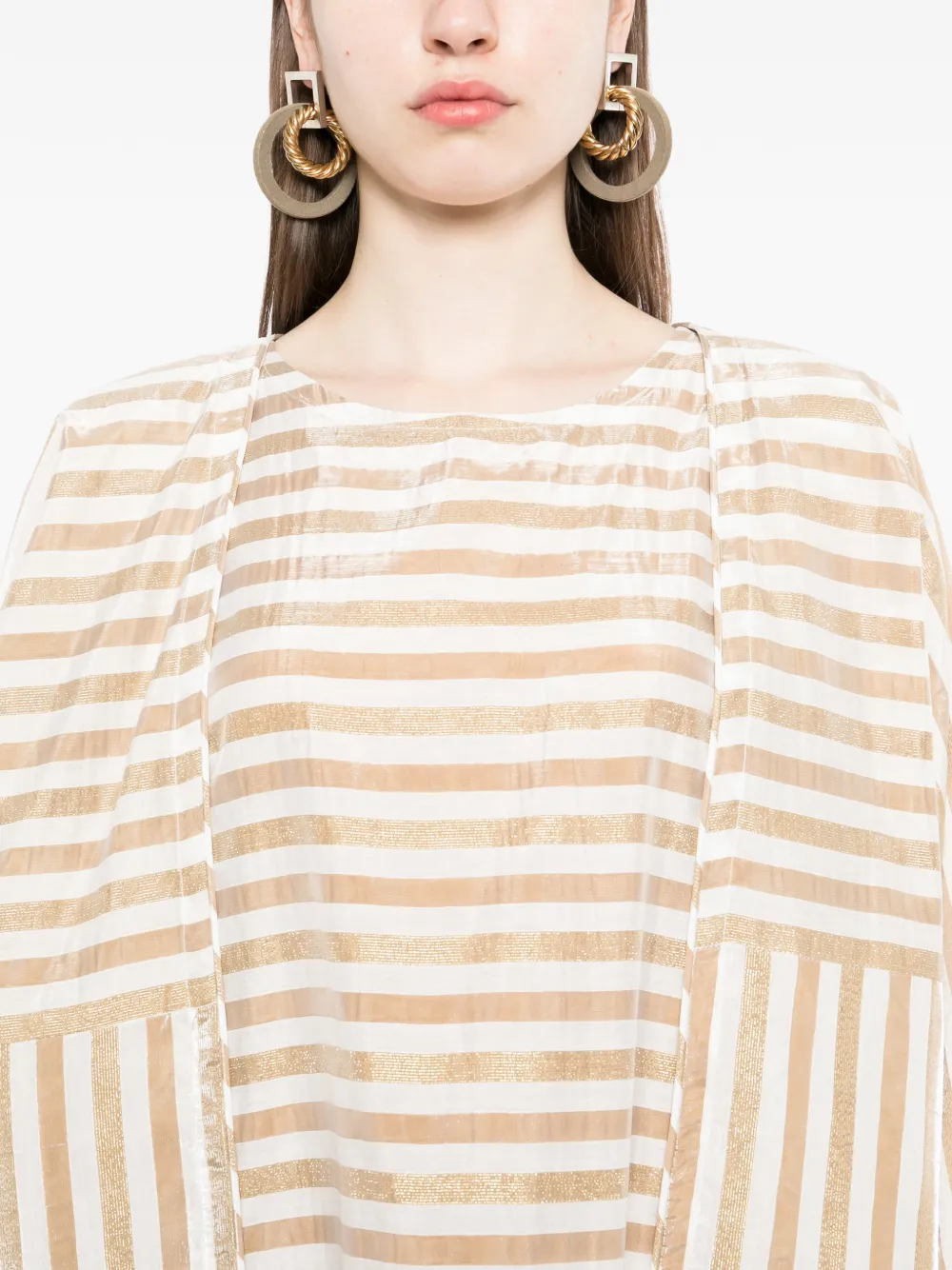 Bambah Abaya maxi-jurk Beige