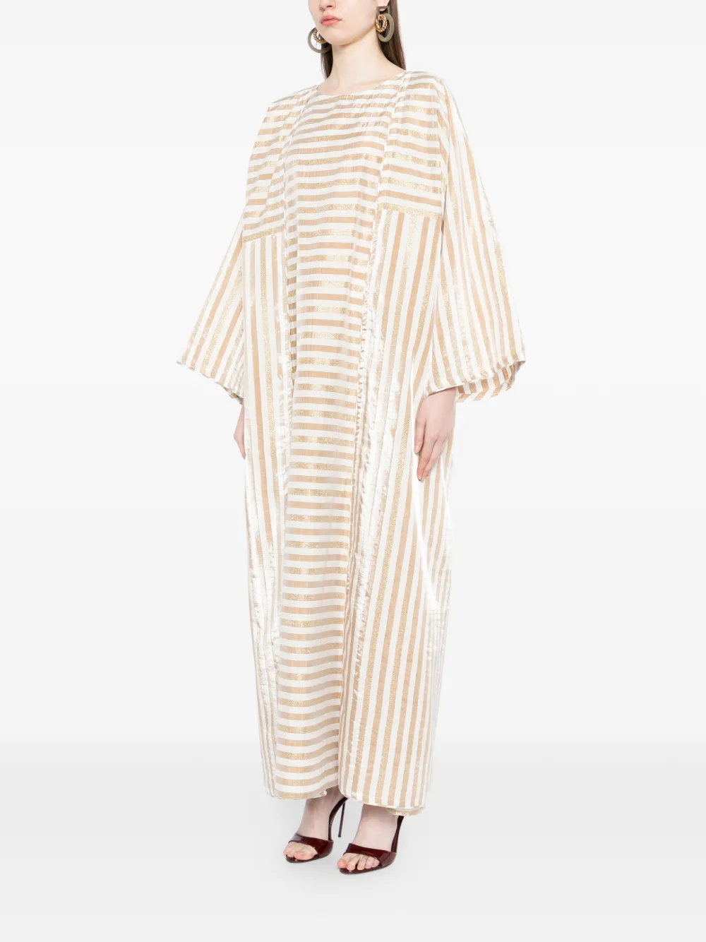 Bambah Abaya maxi-jurk Beige