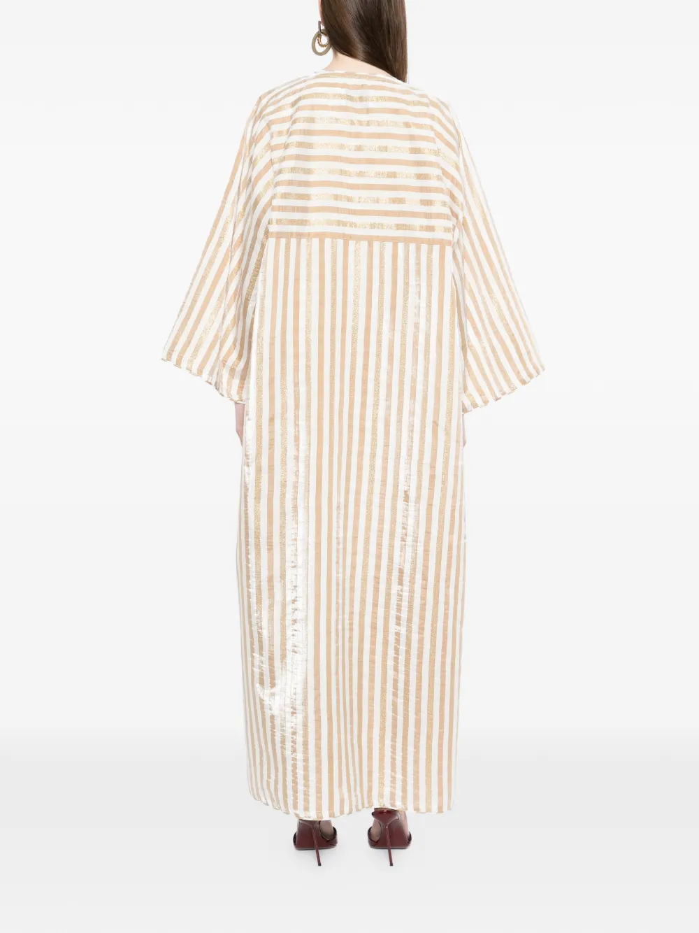 Bambah Abaya maxi-jurk Beige