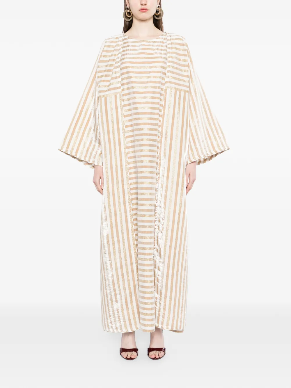 Bambah Abaya maxi-jurk Beige