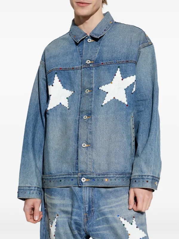 A BATHING APE® スターディテール ジャケット | ブルー | FARFETCH JP