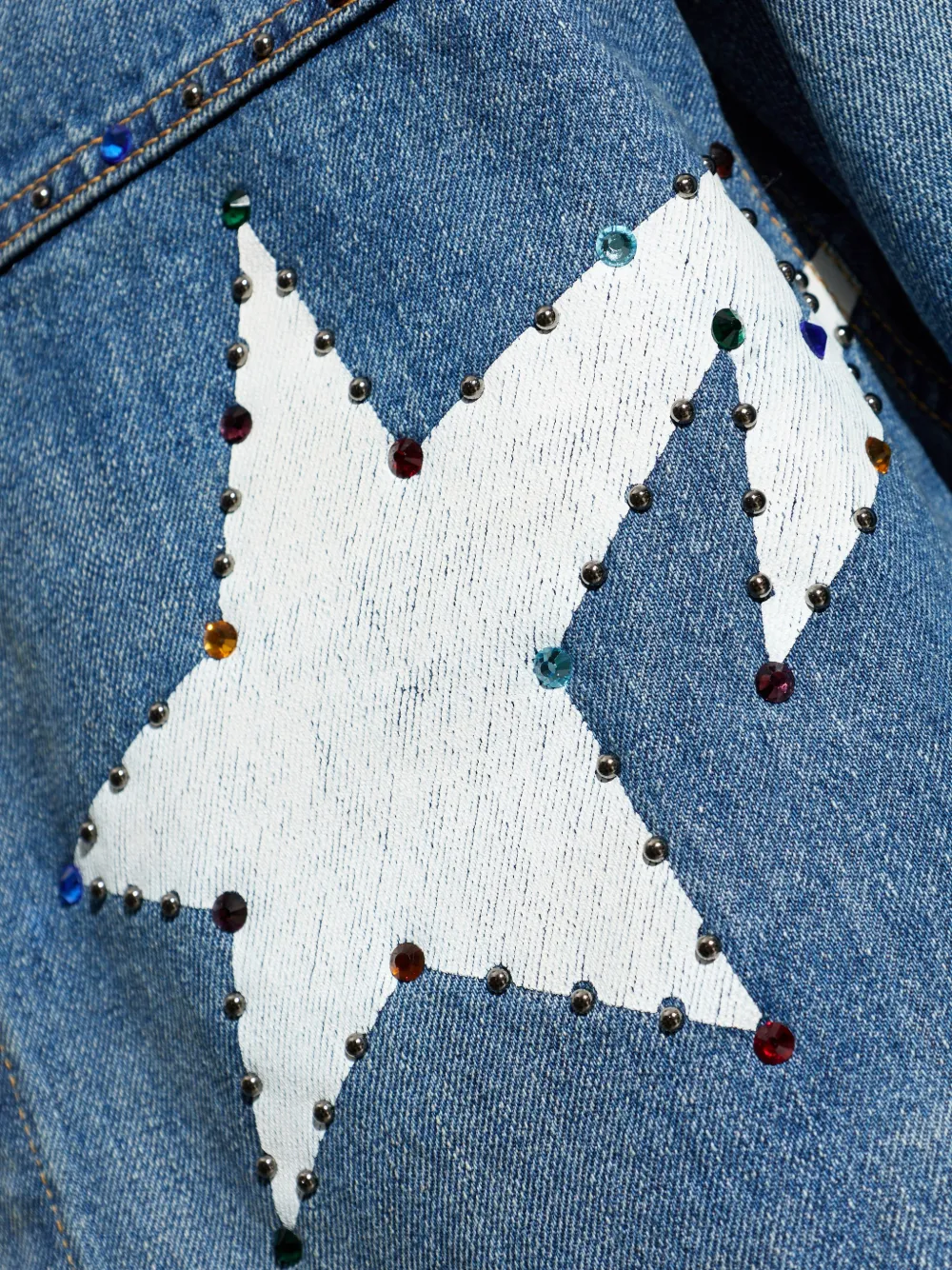 A BATHING APE® star-embellished Jacket | Blue | FARFETCH